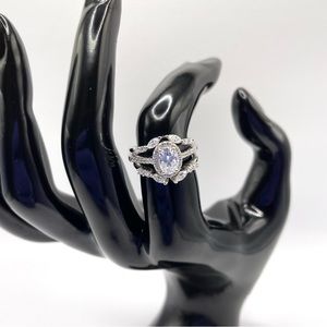 Oval Engagement Ring Set